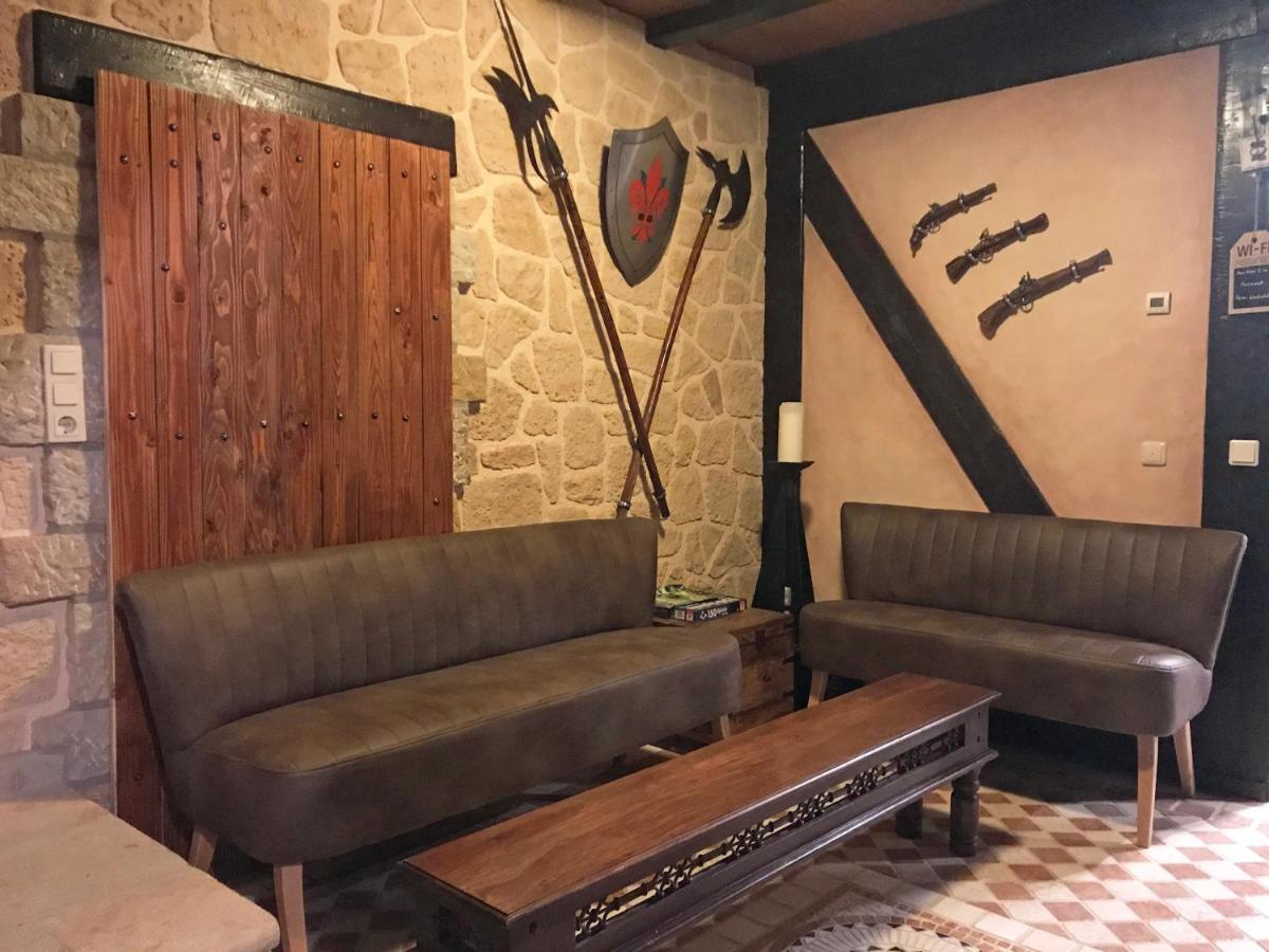 Ferienwohnung Wachstube Mit 3 Schlafraeumen Im Rittergut Leppersdorf Wachau Exterior foto